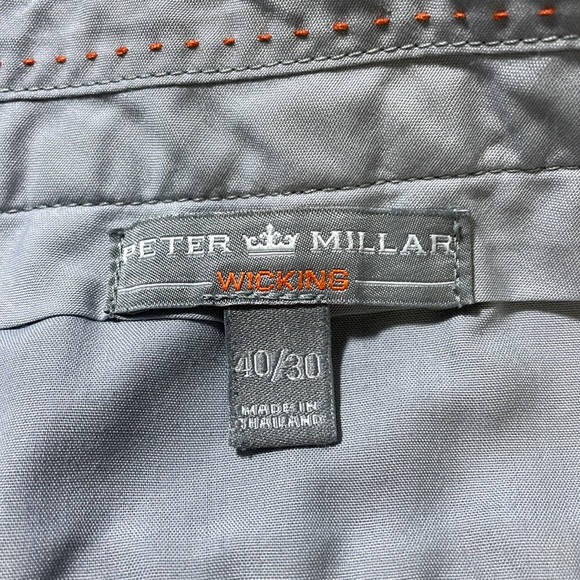 Peter Millar mens 40 tan flat front wicking performance golf pants EUC - Picture 4 of 9